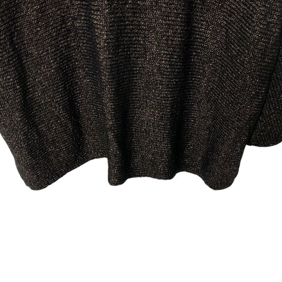 EILEEN FISHER Organic Linen Cold Shoulder Metallic Brown Sweater 2X 2XL - Picture 7 of 13